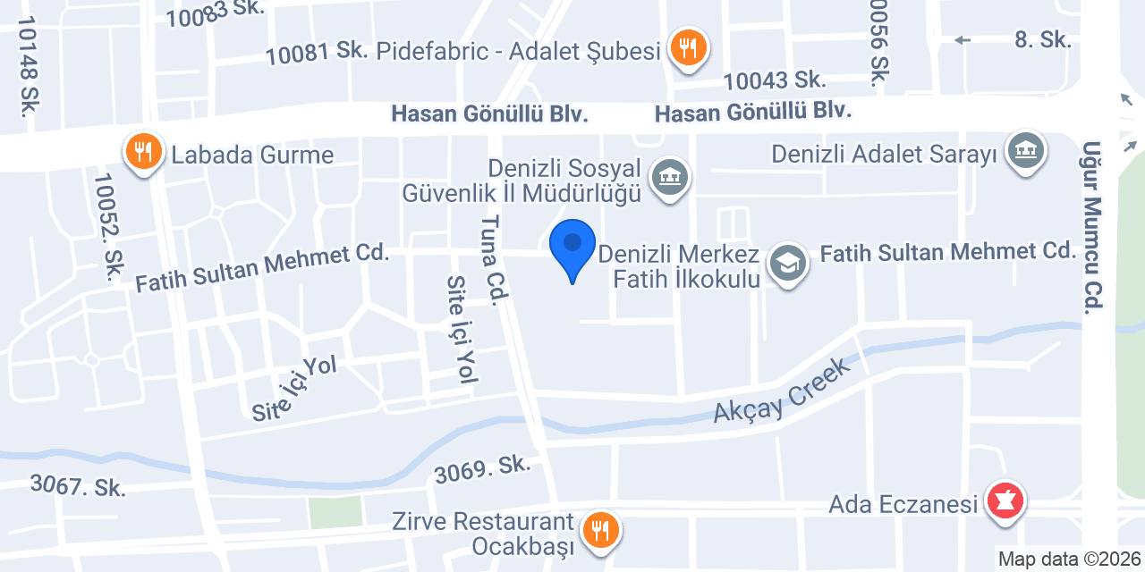 Adalet Ortaokulu konumu