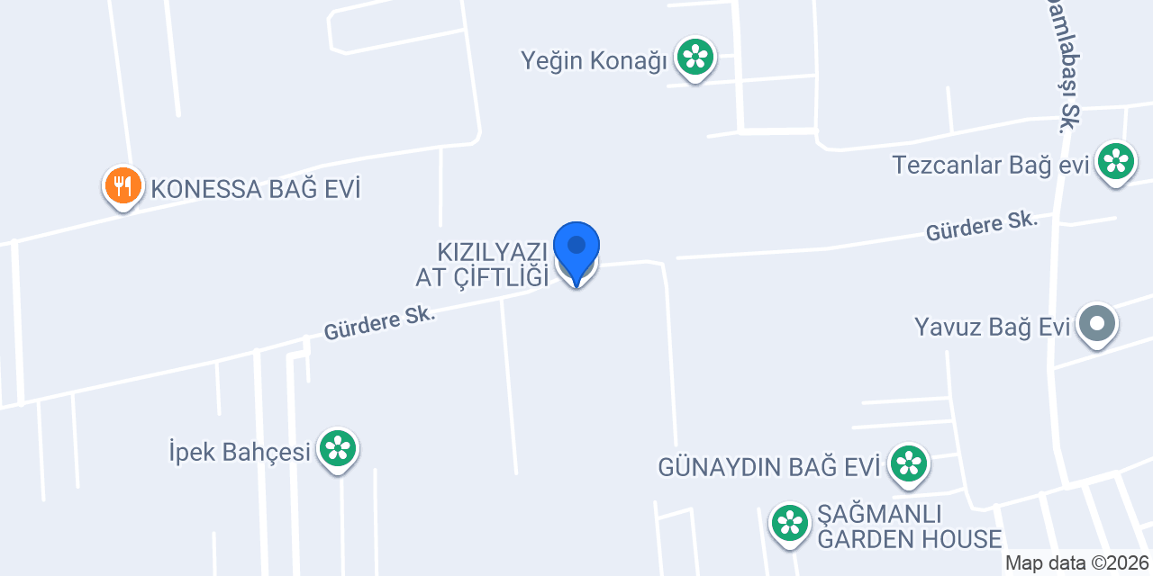 KIZILYAZI AT ÇİFTLİĞİ konumu