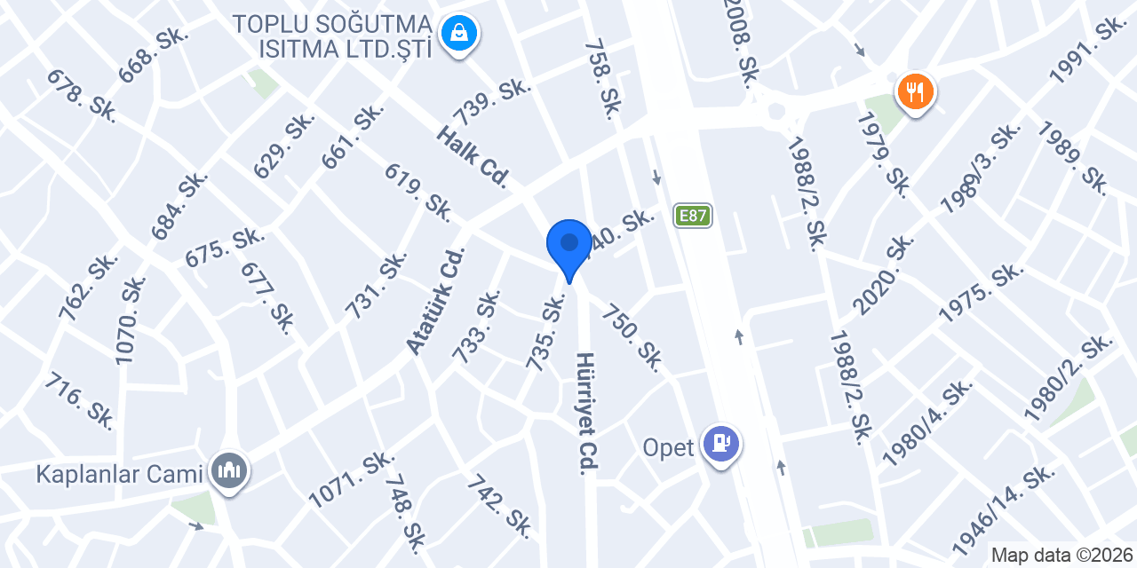 Ali Usta Tost ve Izgara konumu