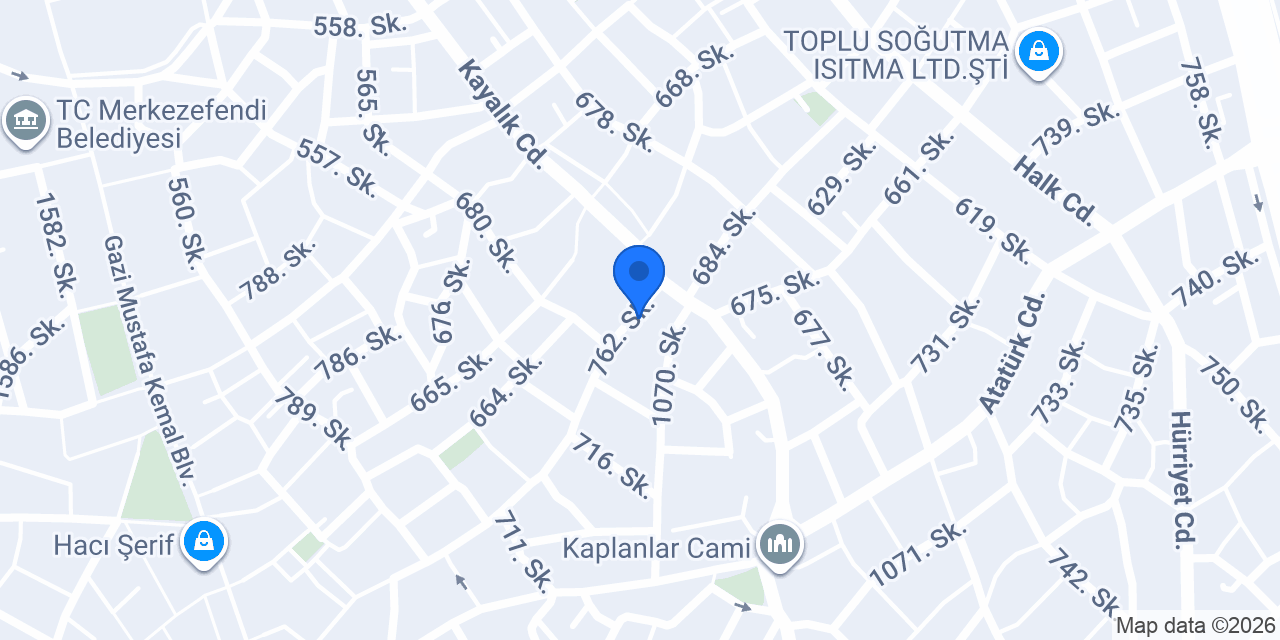 Ata Çiçekçilik Denizli konumu