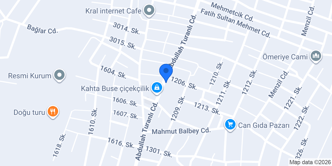 Kral Oto Lastik konumu