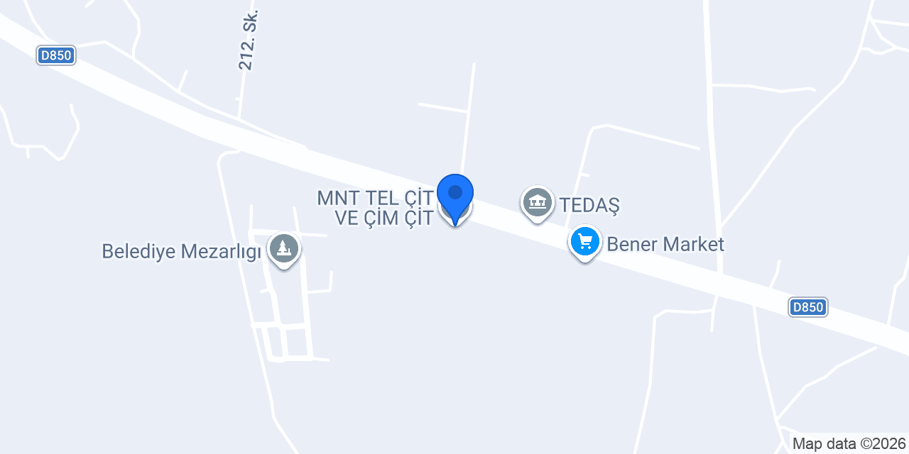 MNT TEL ÇİT VE ÇİM ÇİT konumu