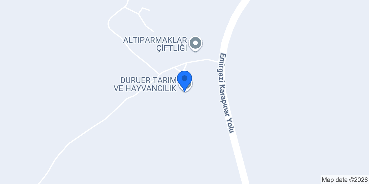 DURUER TARIM VE HAYVANCILIK konumu