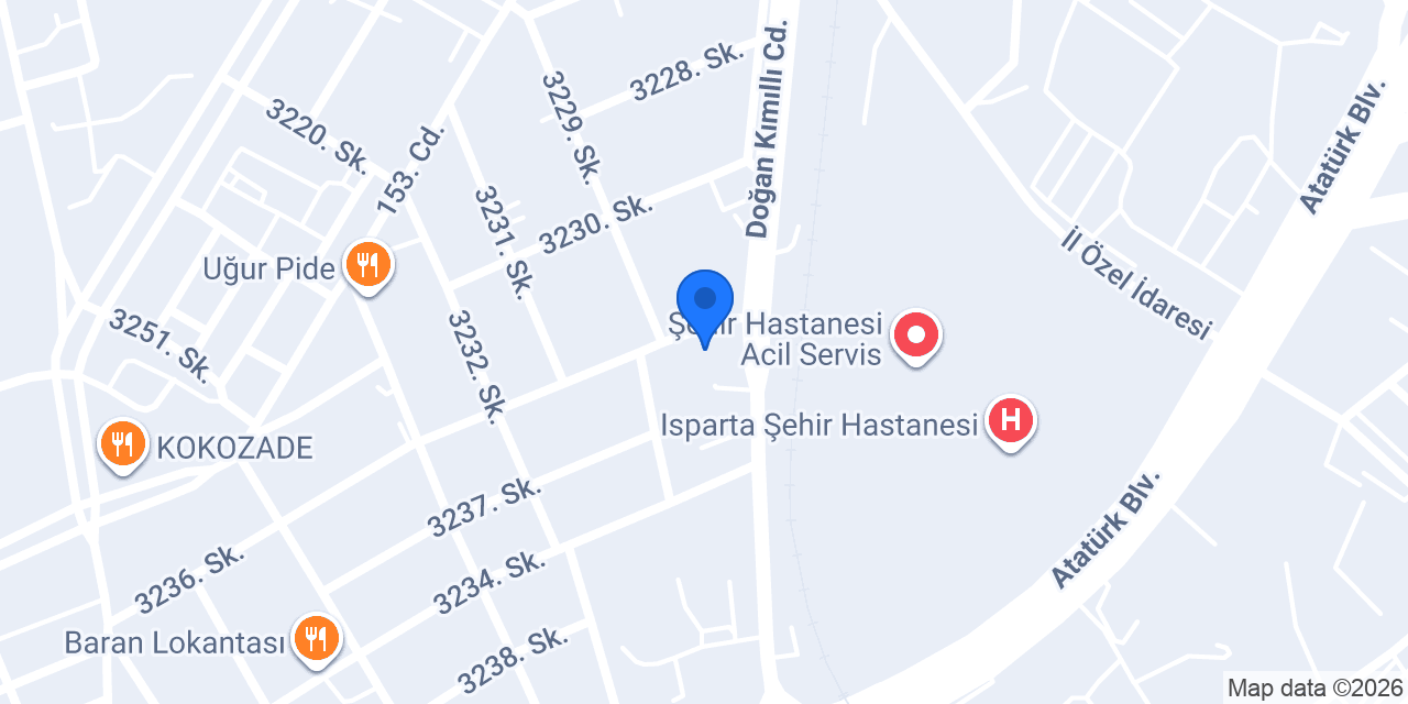 Isparta Çiçekçi - Alo Çiçek konumu