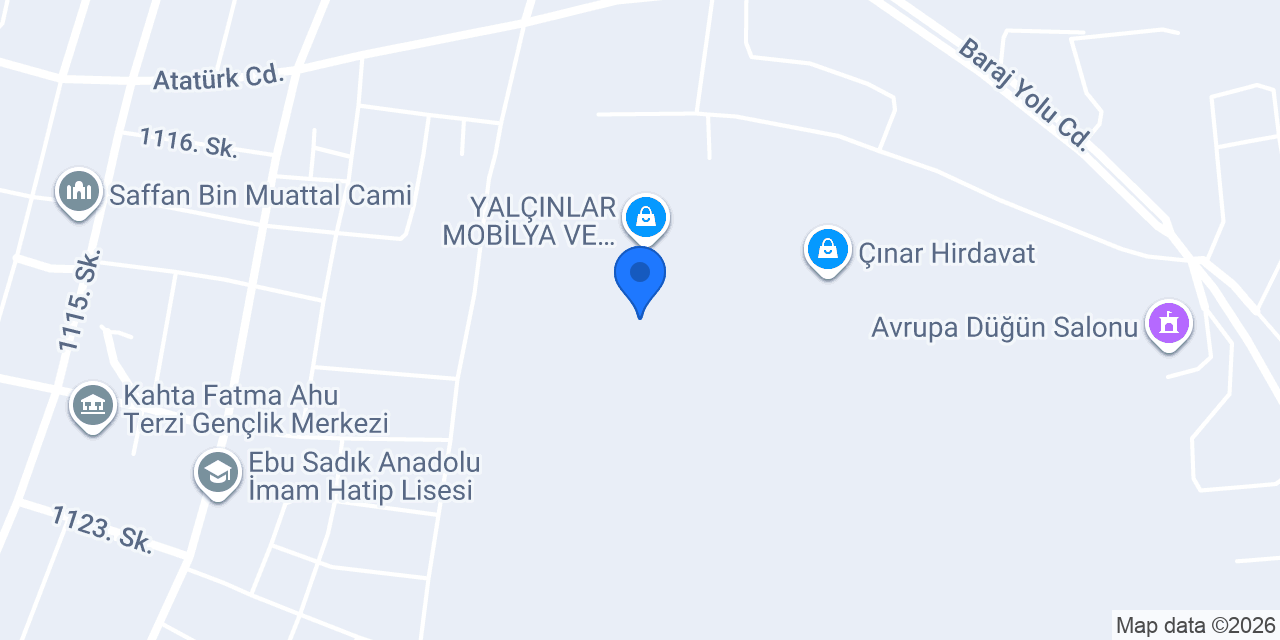 Sedef mobilya konumu