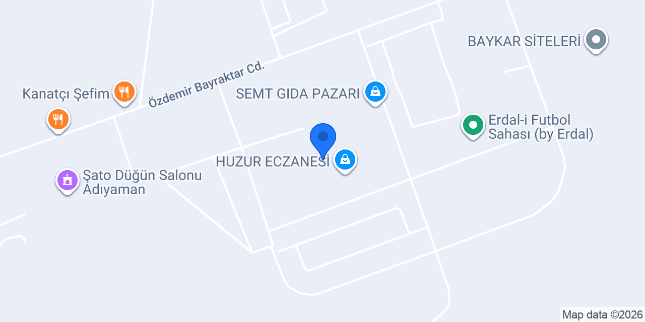 HUZUR ECZANESİ konumu
