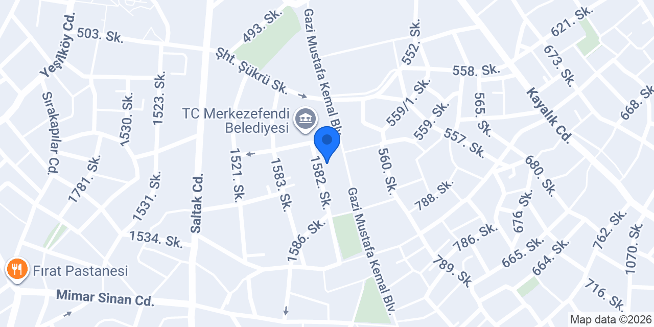 Diş Hekimi Güler Bayındır Muayenehanesi konumu
