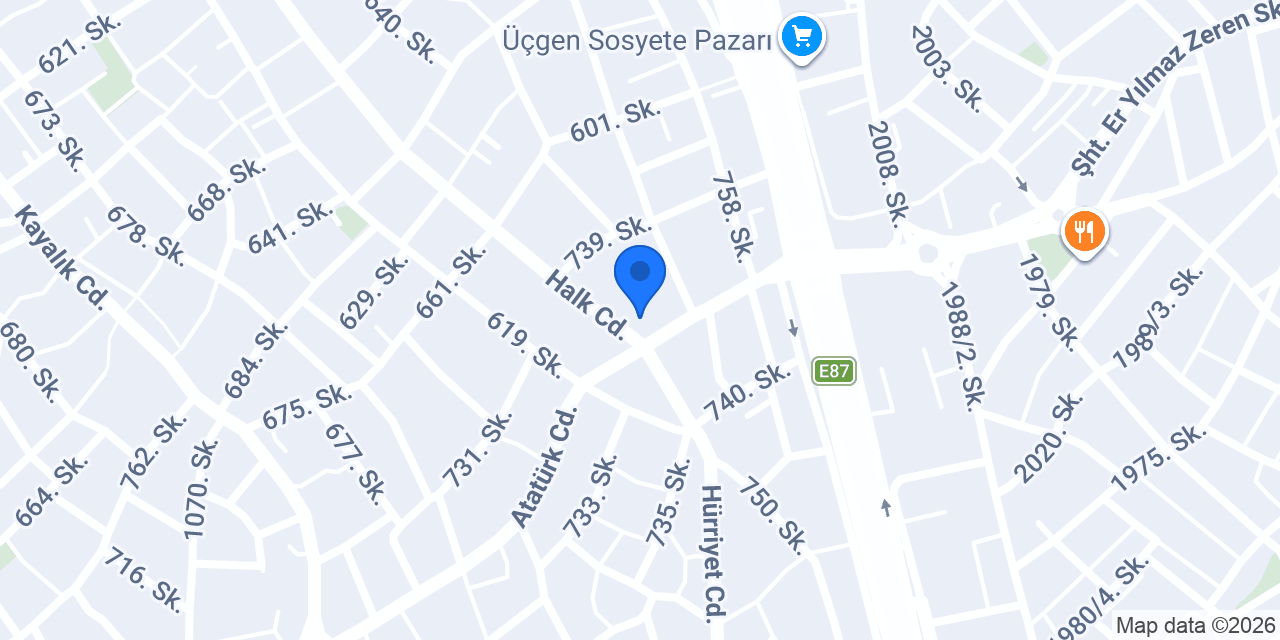 Büşra Eser Çiçekçilik konumu
