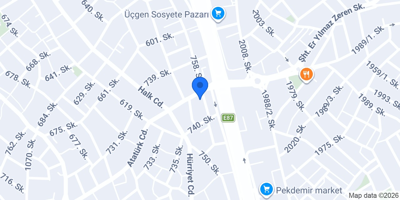 Denizli Taksi konumu