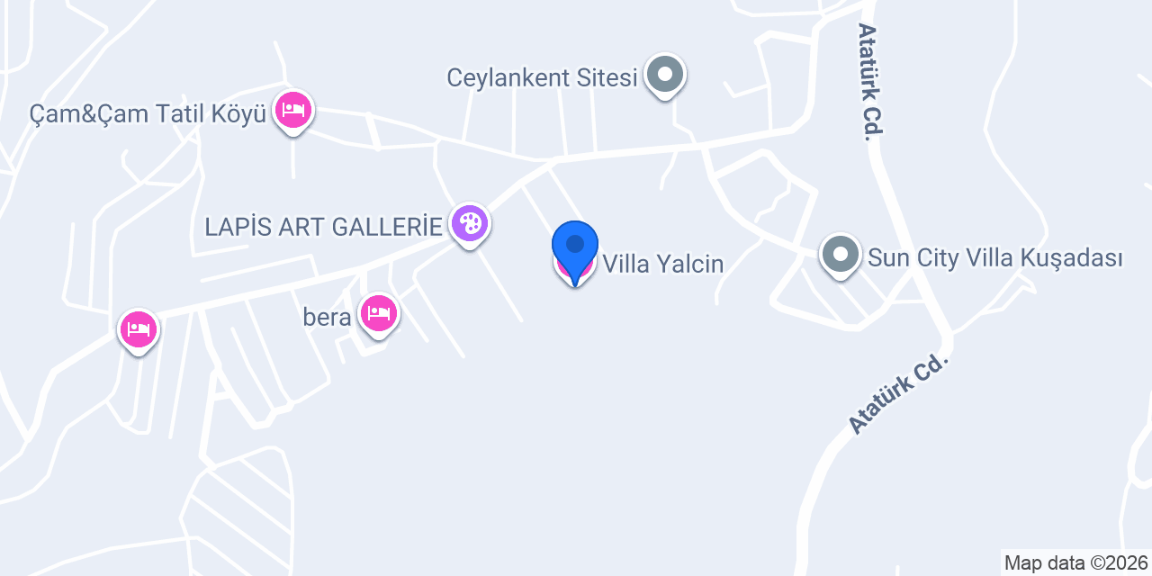 Villa Yalcin konumu