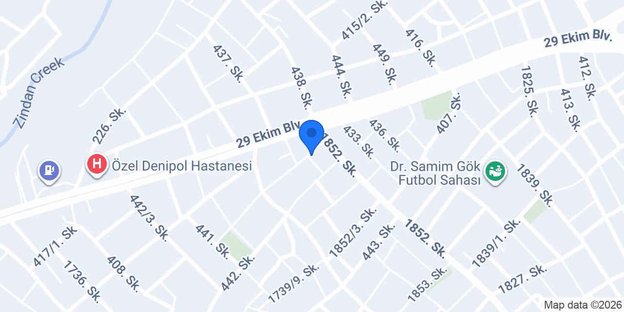 Denizli Beton Parlatma konumu