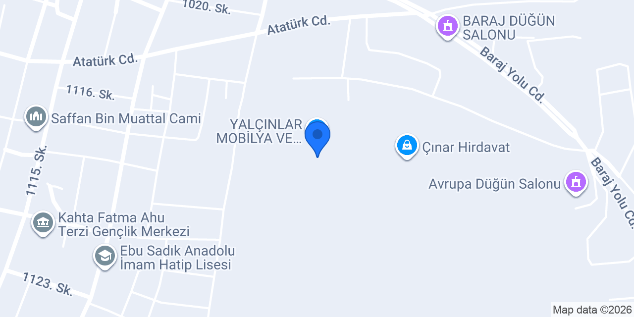 Ataslar mobilya konumu