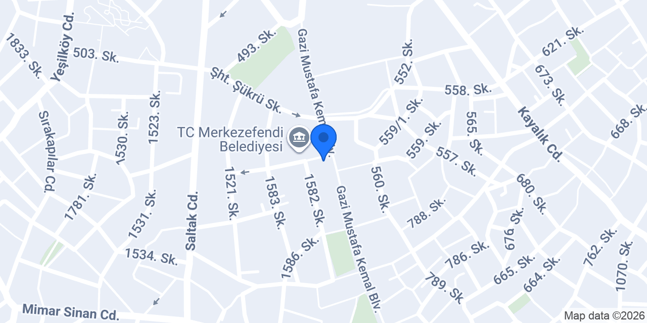 Alp Bulgur Diş Kliniği konumu