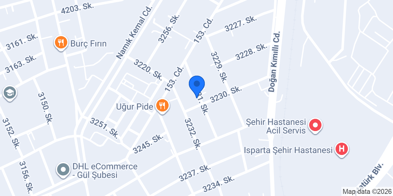 Gülcü Mobilya konumu