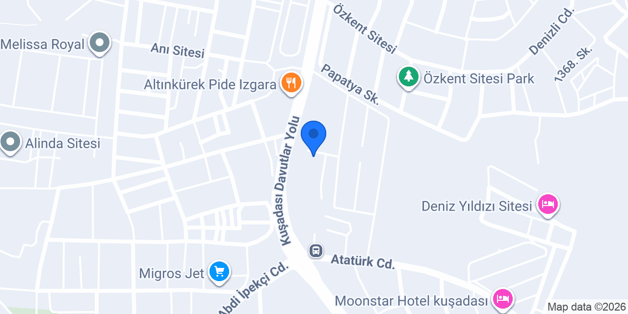Su Üstünde Kuşadası konumu