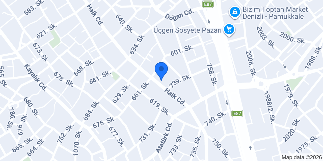 özbilgin ticaret halk caddesi konumu
