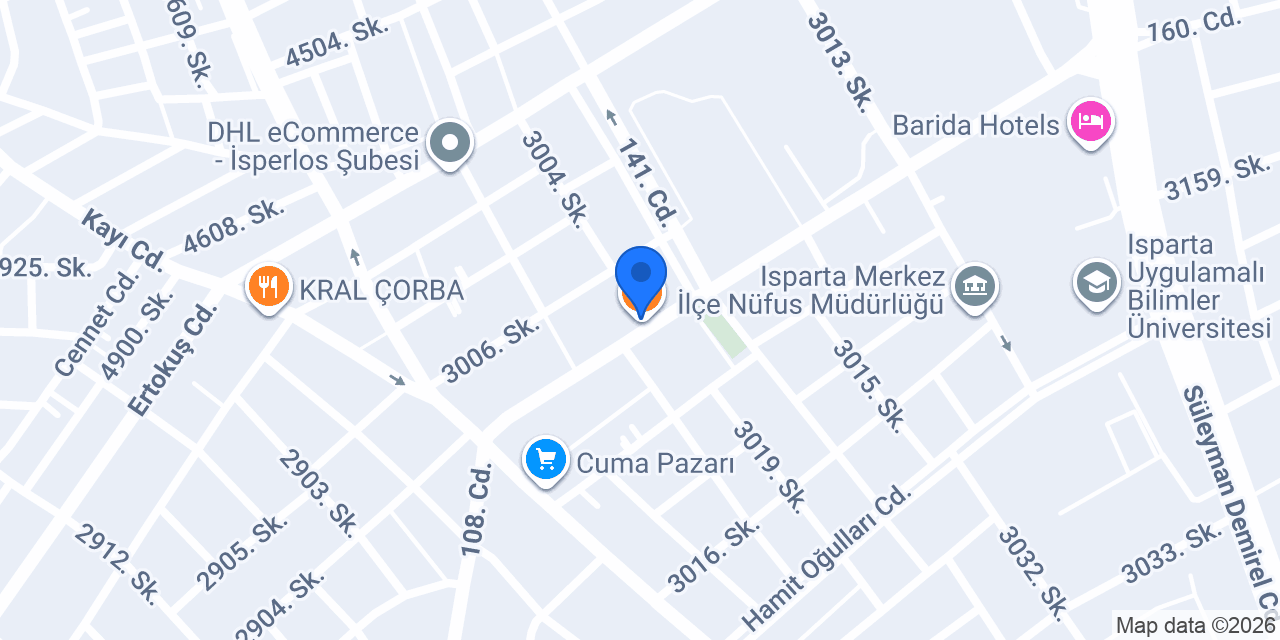 Öz Gaziantep Sofrasi konumu