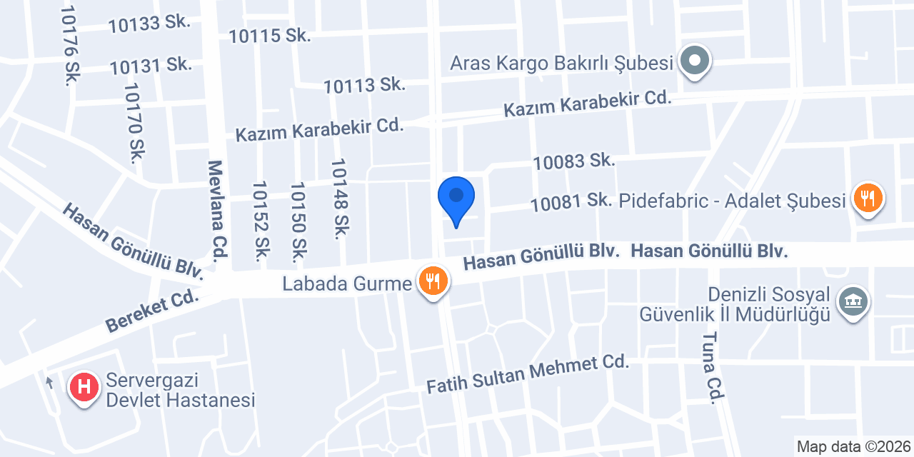 Hazar Eczanesi konumu
