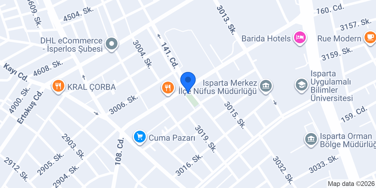 Şataf Rent A Car konumu