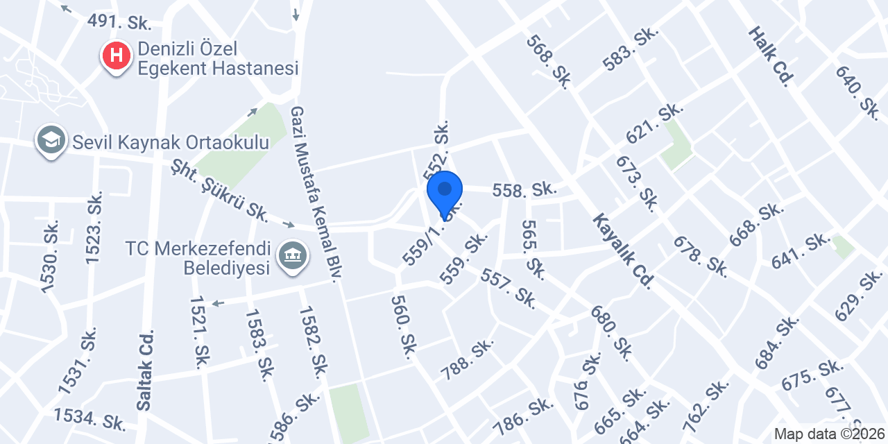 Denizli Şira Izgara Salonu konumu
