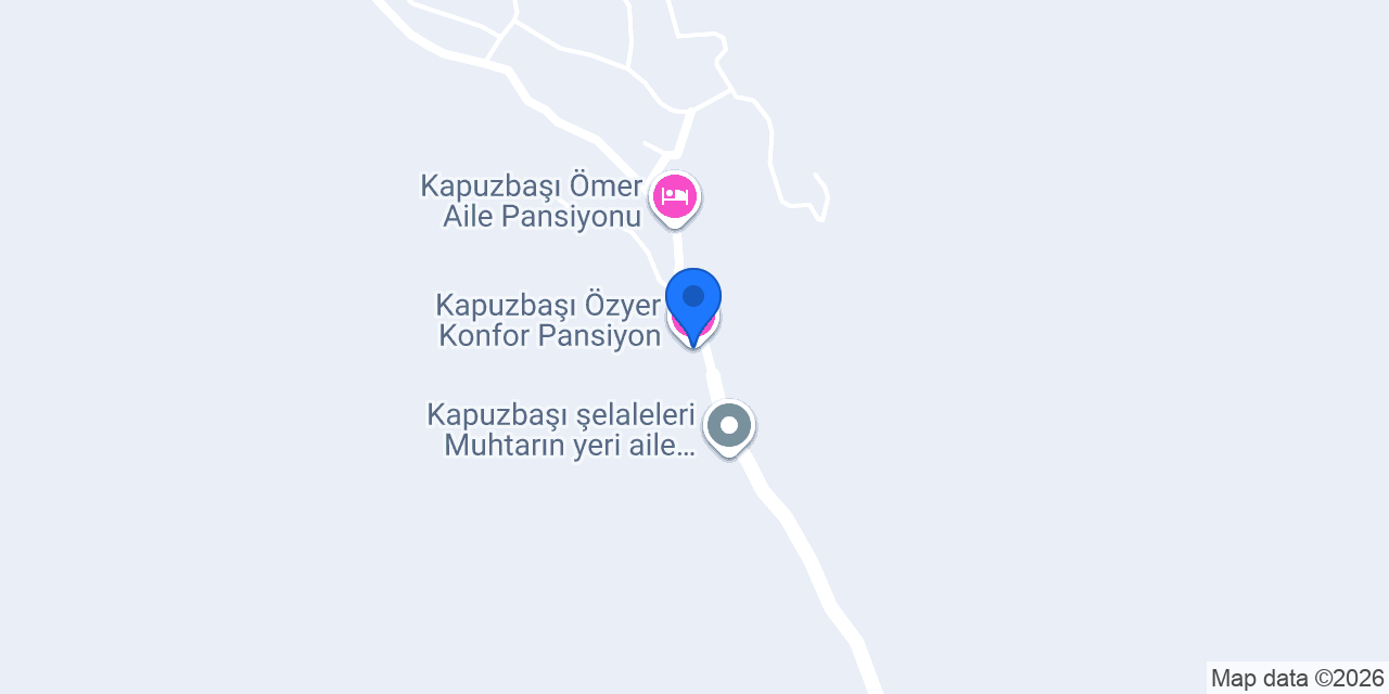 Kapuzbaşı Özyer Konfor Pansiyon konumu