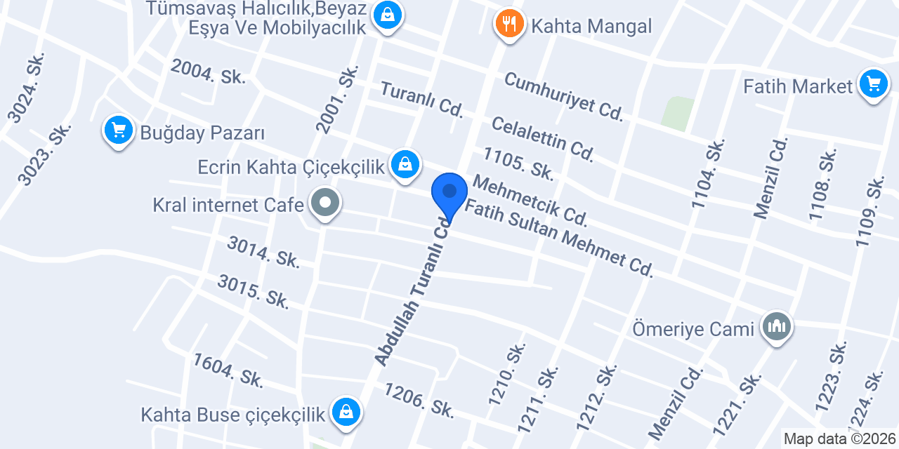 Saray Pide Fırını konumu
