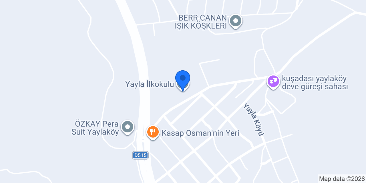 Yayla İlkokulu konumu