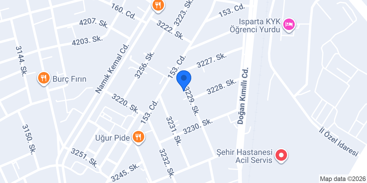 Türker Mobilya konumu
