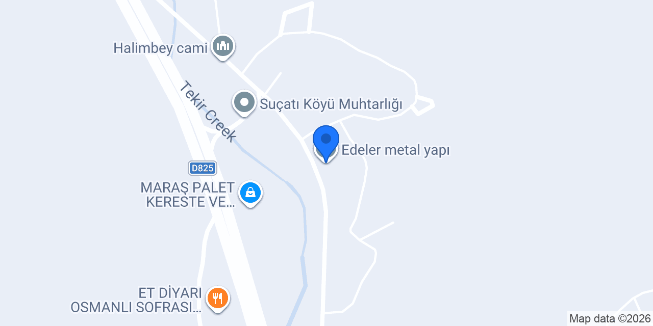 Edeler metal yapı konumu