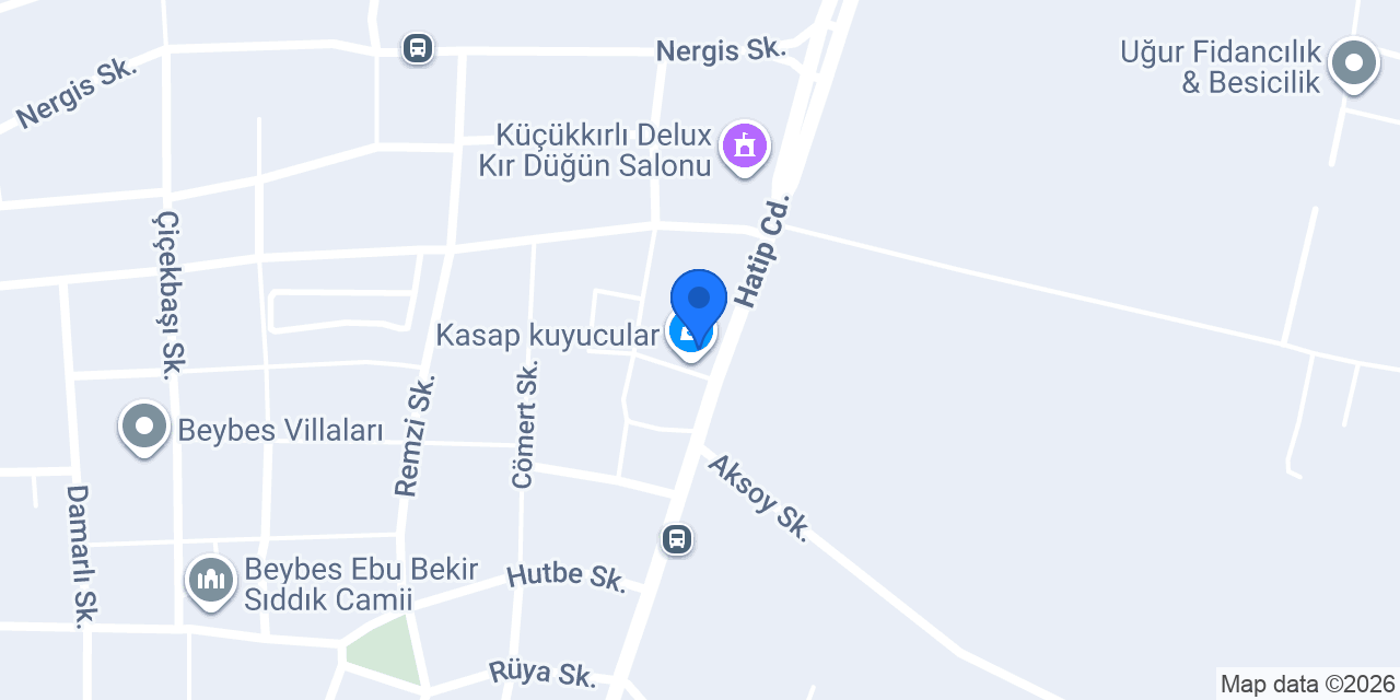 Kasap kuyucular konumu