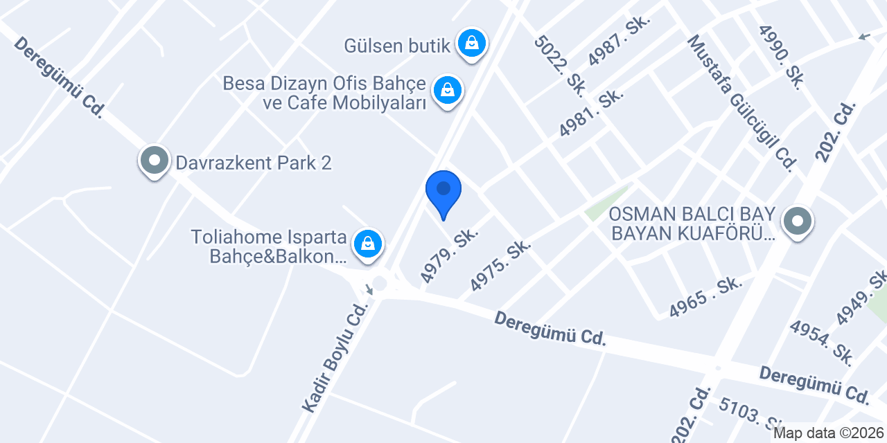 Isparta Şahin Elektrik ve Elektronik konumu