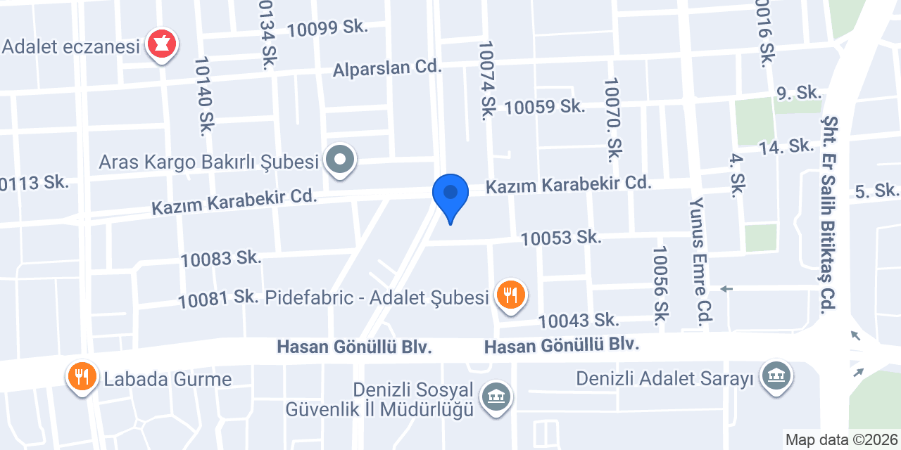 Elit Petshop Adalet Şubesi konumu