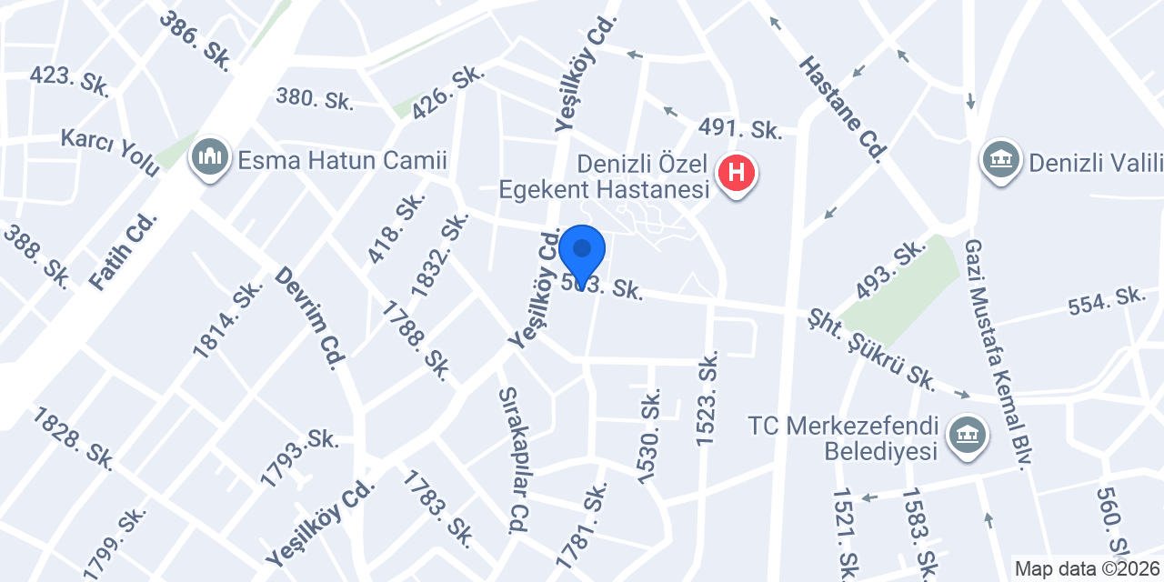 Denizli Kartuş konumu