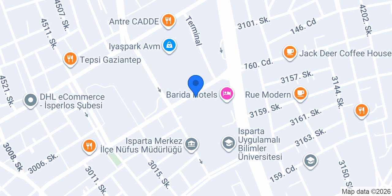 KOÇ OTEL (OTOGAR) konumu