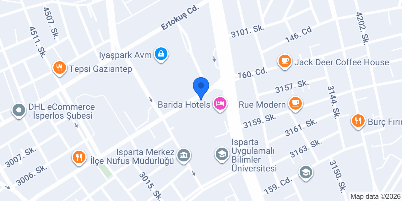 İSPARTA 10. NOTERLİĞİ konumu