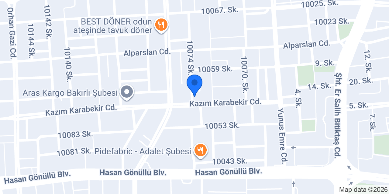 Ezgi Pide Salonu konumu