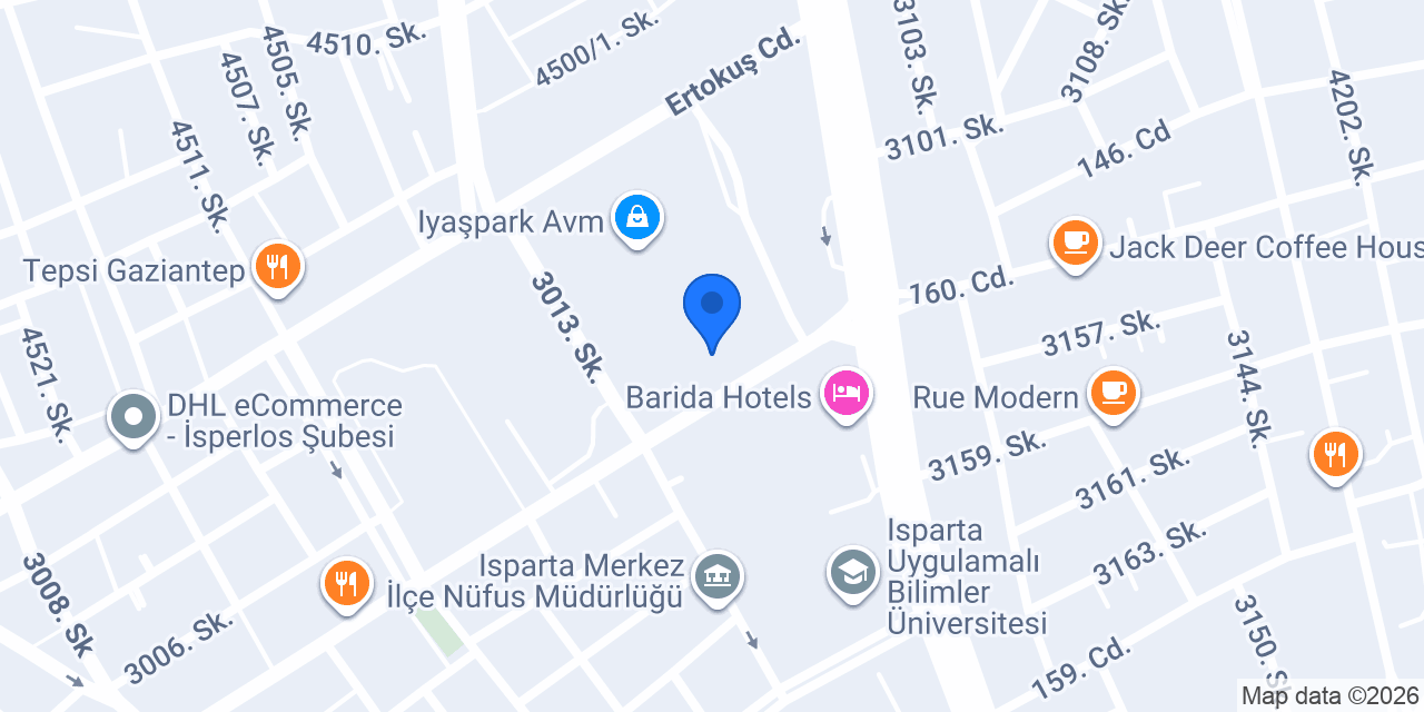 Isparta acil taksi konumu