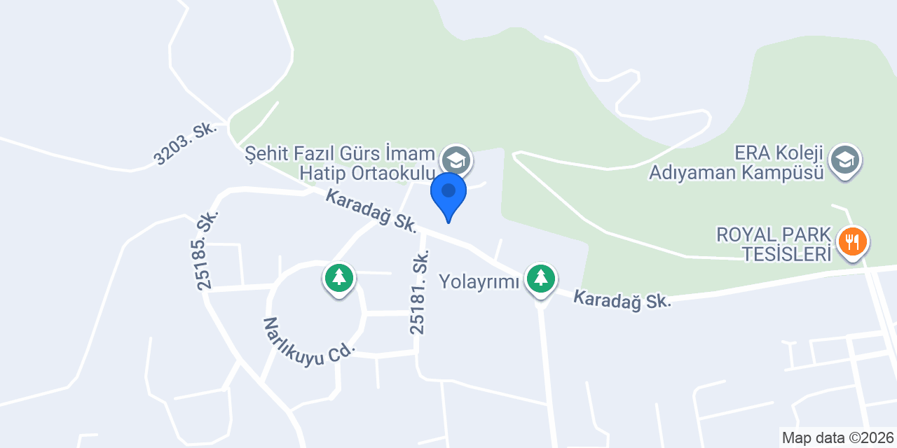 Adıyaman Doğa Koleji konumu