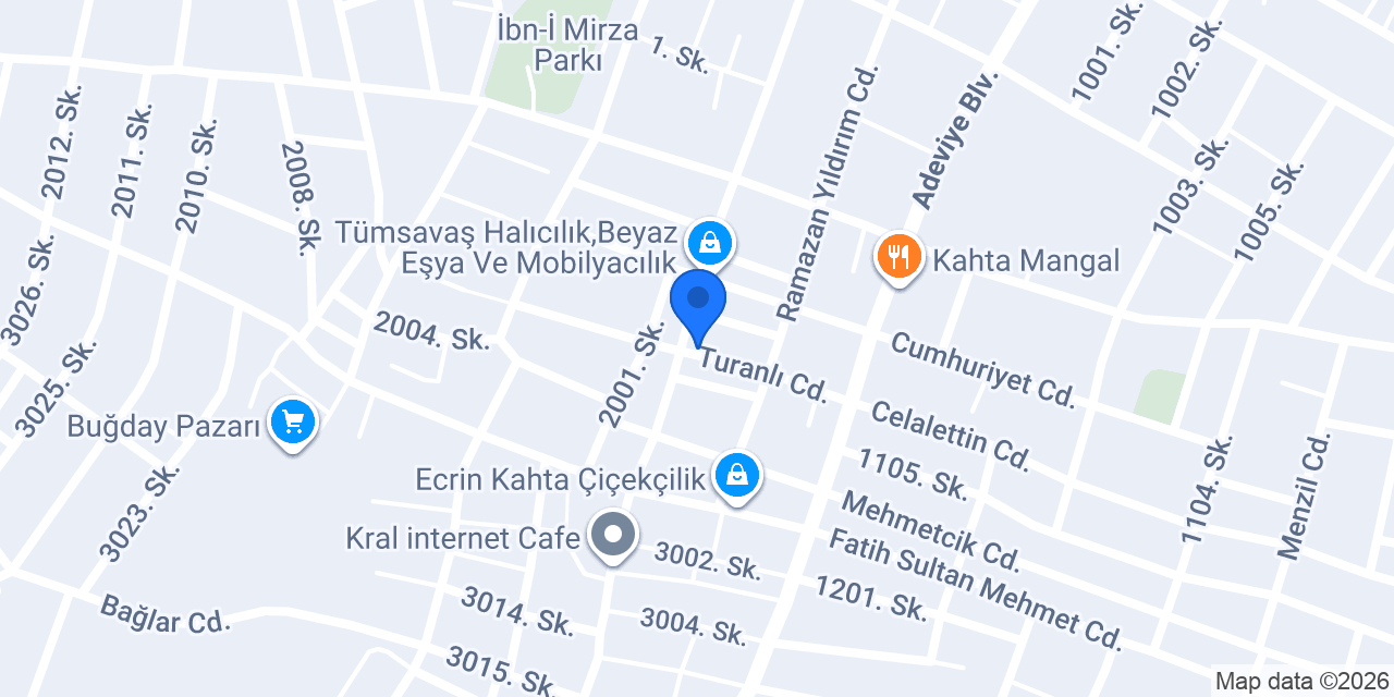 Kardeşler Sürücü Kursu konumu