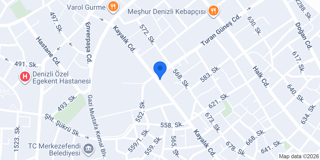 Koza Mobilya konumu