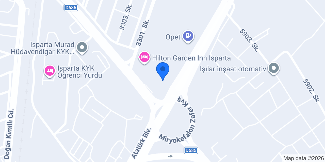ANTRE GURME KITCHEN ISPARTA konumu