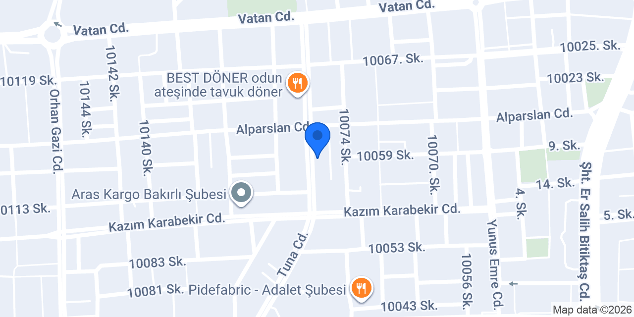 Efsane ev pastaları merkez konumu
