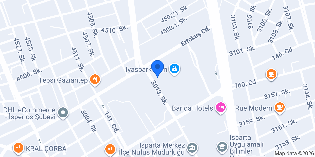 Boyner Isparta Meydan konumu
