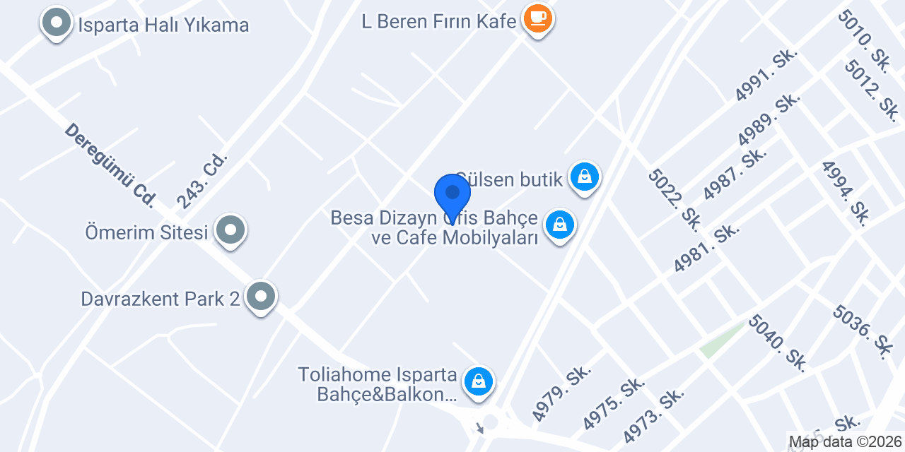 TAKSİ ISPARTA konumu