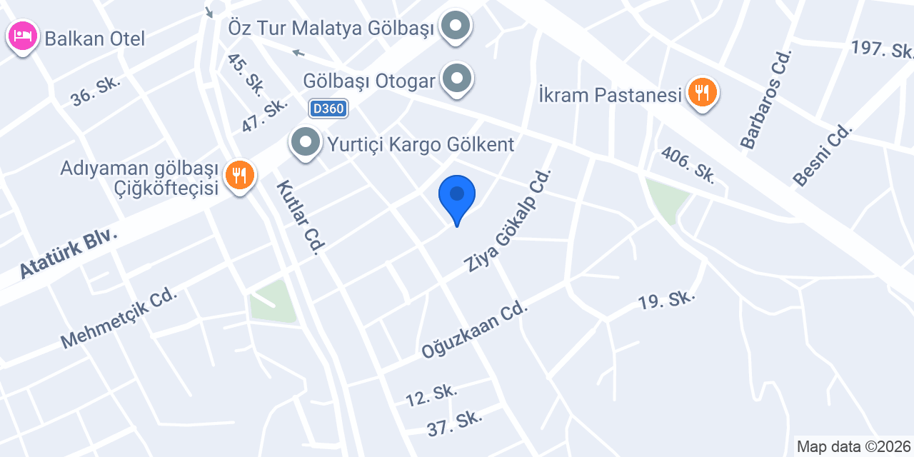 Arya Lazer Merkezi Golbasi konumu