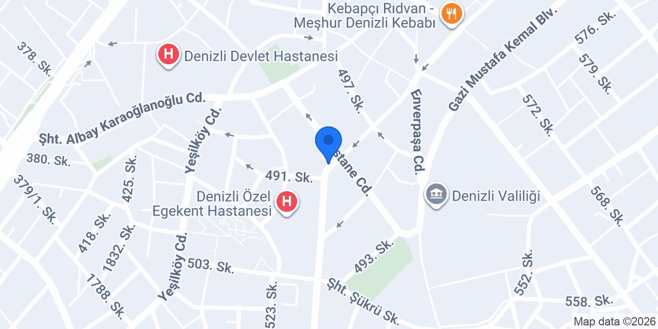 Cadde Optik Denizli konumu