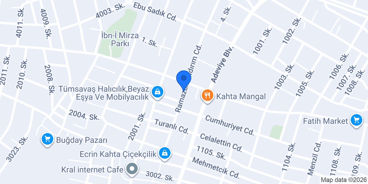KERVAN TURİZM KAHTA konumu