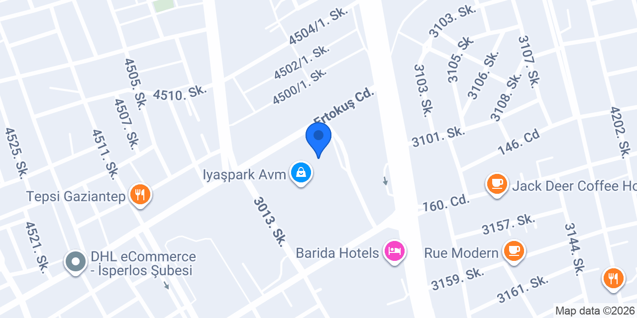 Evidea Isparta Iyaşpark AVM konumu