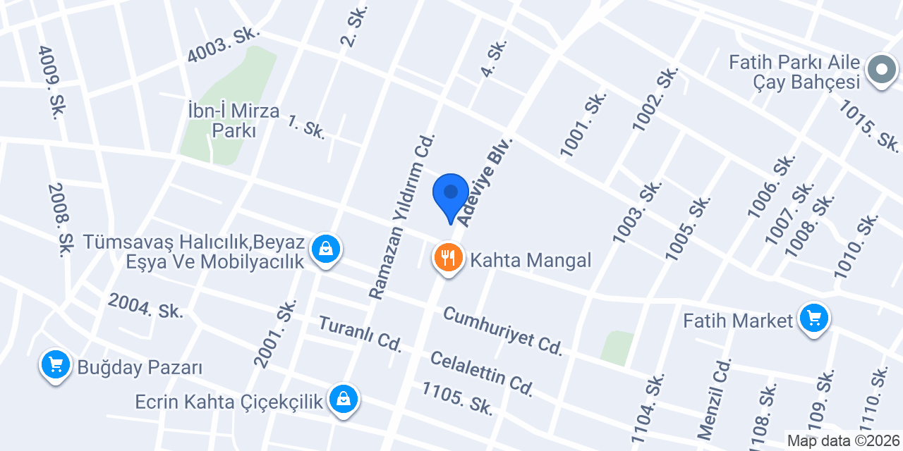 Kahta Mersin Tantuni konumu