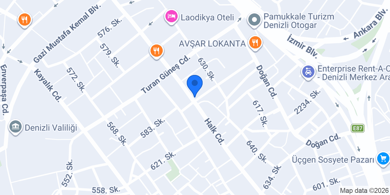 Birgün Çiçekçilik konumu
